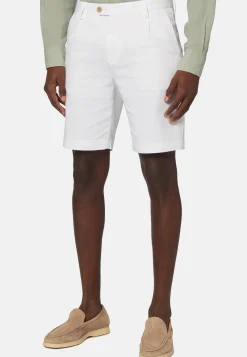 Stretch Cotton and Tencel Bermuda Shorts|Boggi Milano Fashion