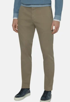 Stretch Cotton/Tencel Pants|Boggi Milano New