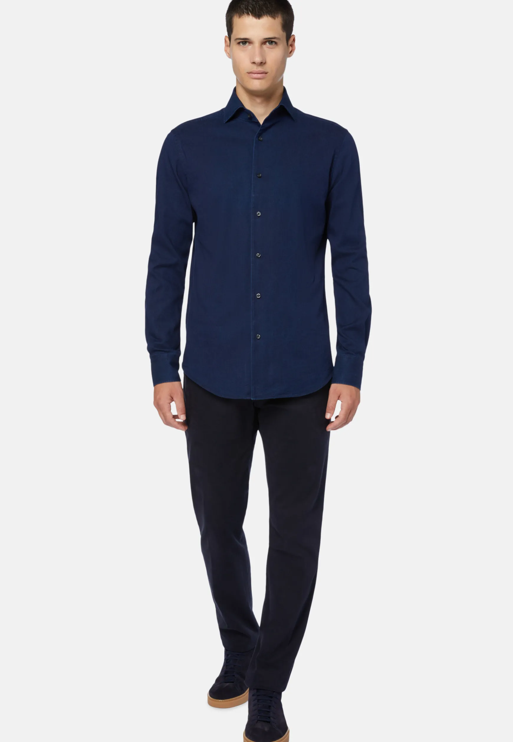 Stretch Cotton/Tencel Pants|Boggi Milano Shop