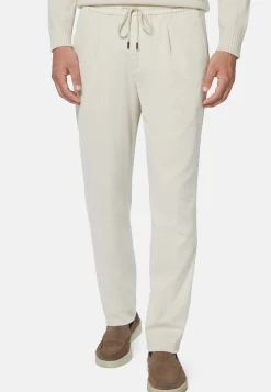 Stretch Cotton/Tencel Pants|Boggi Milano Shop