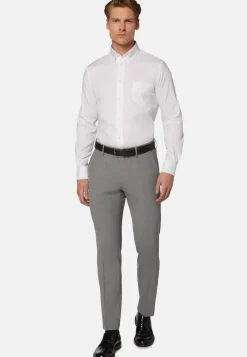 Stretch P.Point Boston Collar Shirt Regular Fit|Boggi Milano Fashion