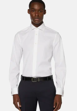 Stretch P.Point D.Cuff Windsor Collar Shirt Slim F|Boggi Milano Cheap