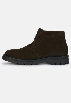 Suede Leather Ankle Boots|Boggi Milano Shop