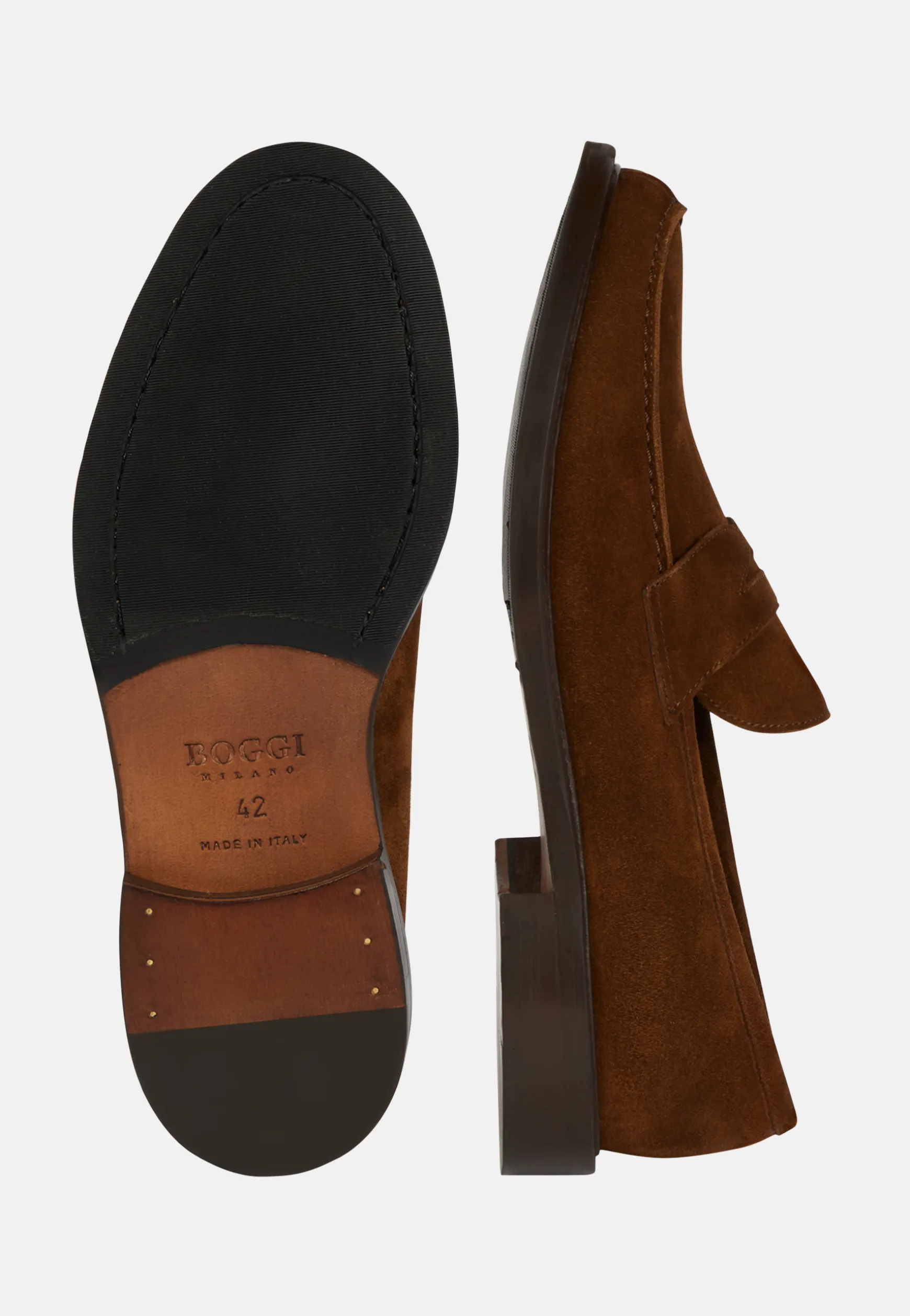 Suede Leather Loafers|Boggi Milano Cheap