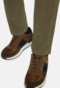 Tec Fabric Leather Sneakers Running|Boggi Milano Flash Sale