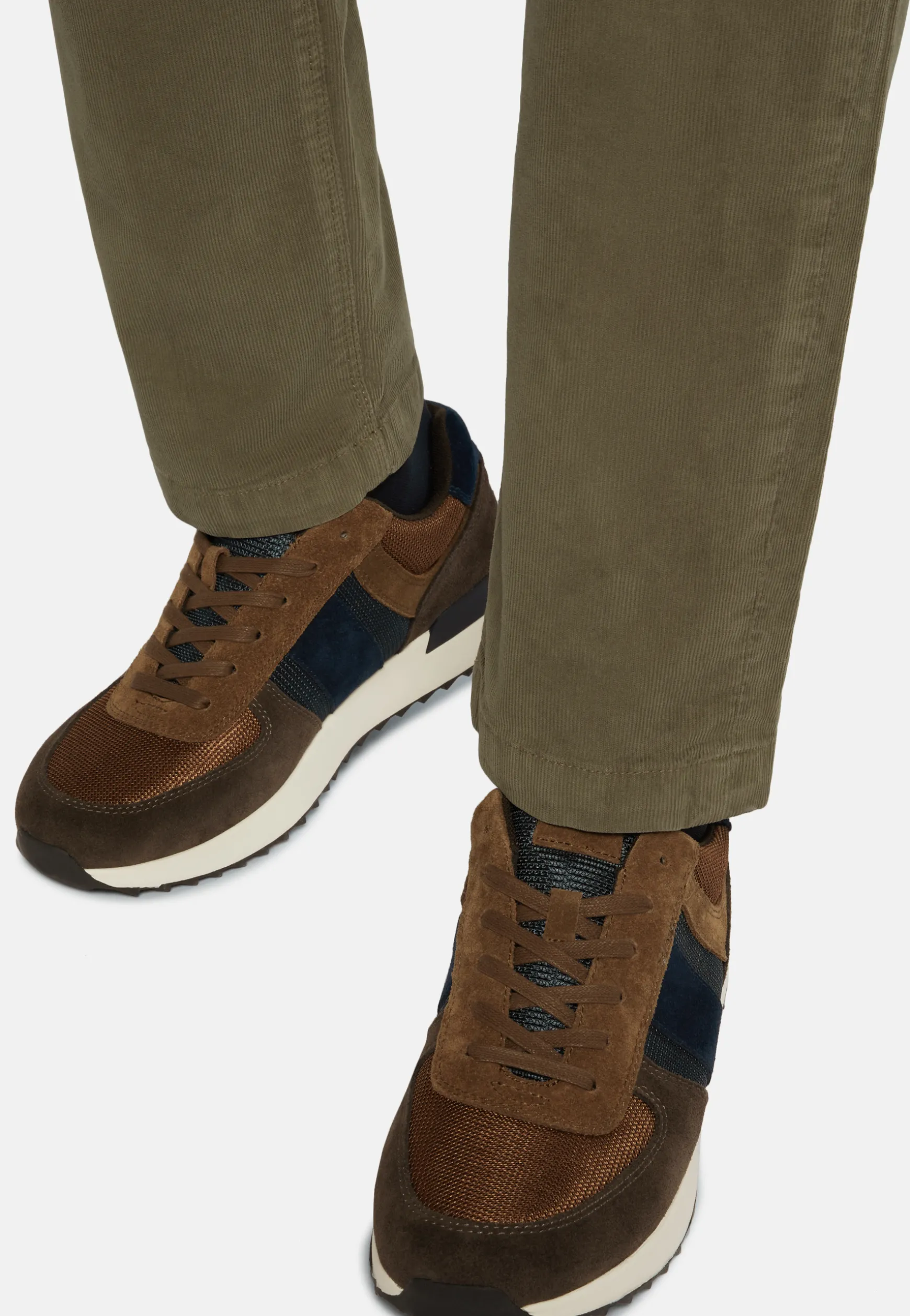 Tec Fabric Leather Sneakers Running|Boggi Milano Flash Sale