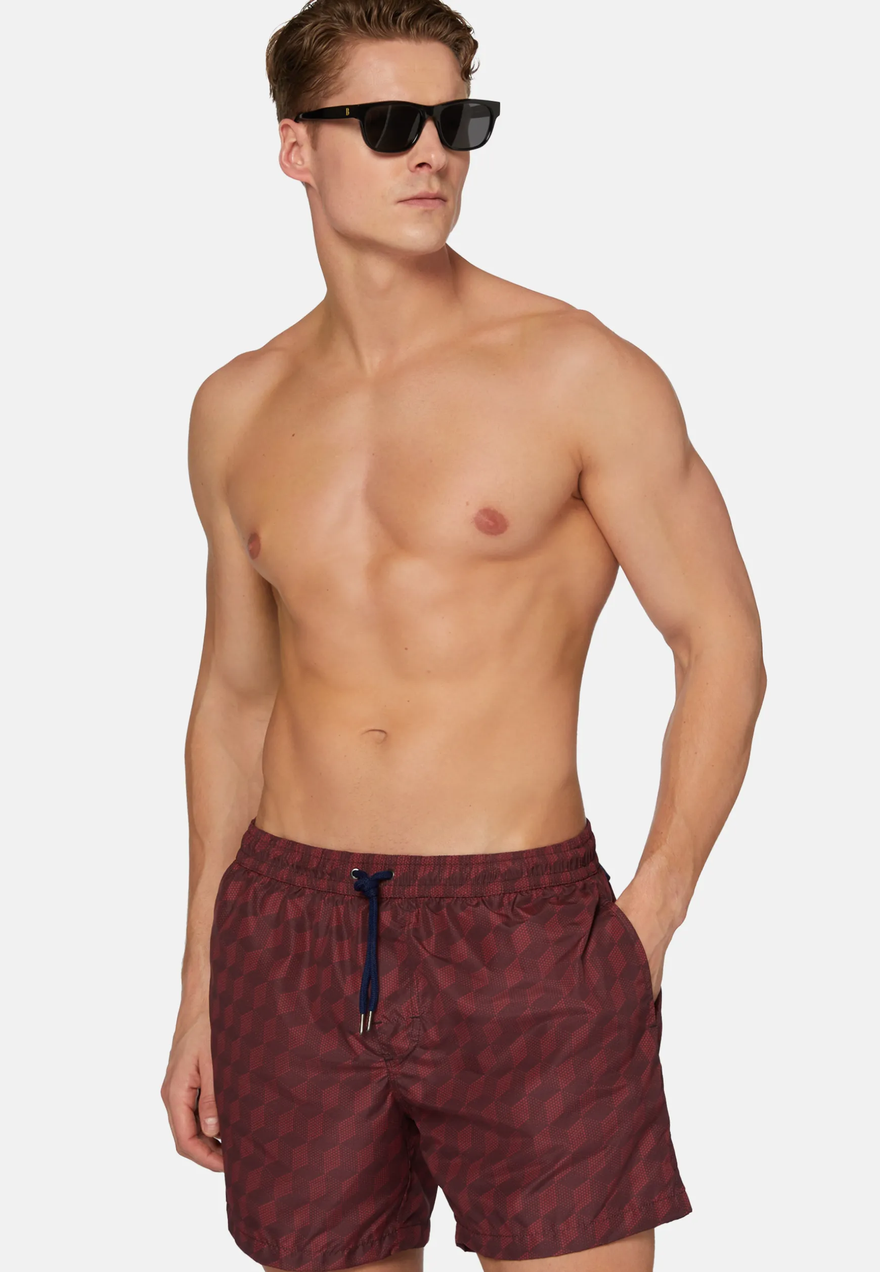 Three-Dimensional Pattern Print Swimsuit|Boggi Milano Discount