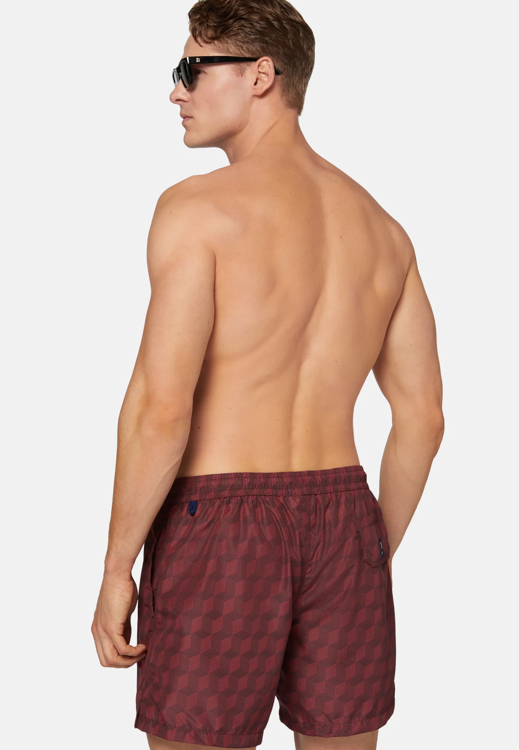 Three-Dimensional Pattern Print Swimsuit|Boggi Milano Discount