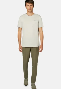 T-Shirt in Cotton and Tencel Jersey|Boggi Milano Best Sale