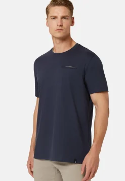 T-Shirt in Cotton and Tencel Jersey|Boggi Milano Discount