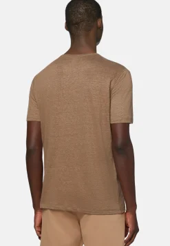 T-Shirt in Stretch Linen Jersey|Boggi Milano Best Sale