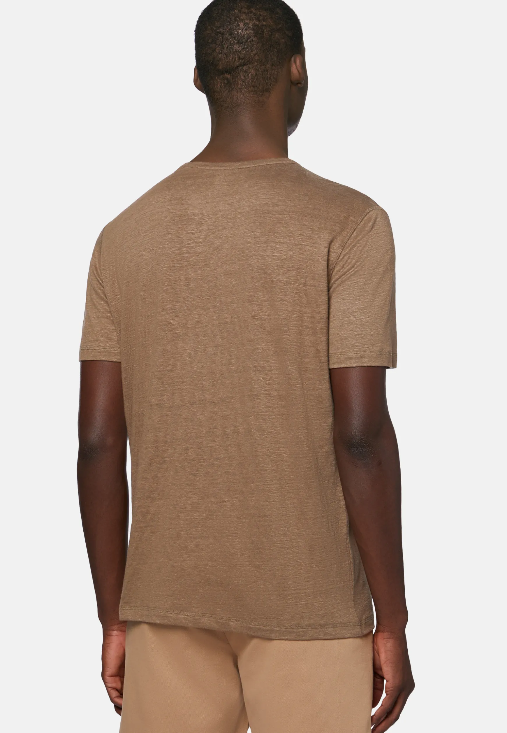 T-Shirt in Stretch Linen Jersey|Boggi Milano Best Sale
