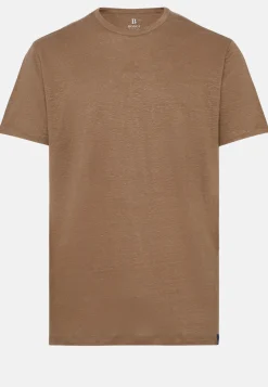 T-Shirt in Stretch Linen Jersey|Boggi Milano Best Sale