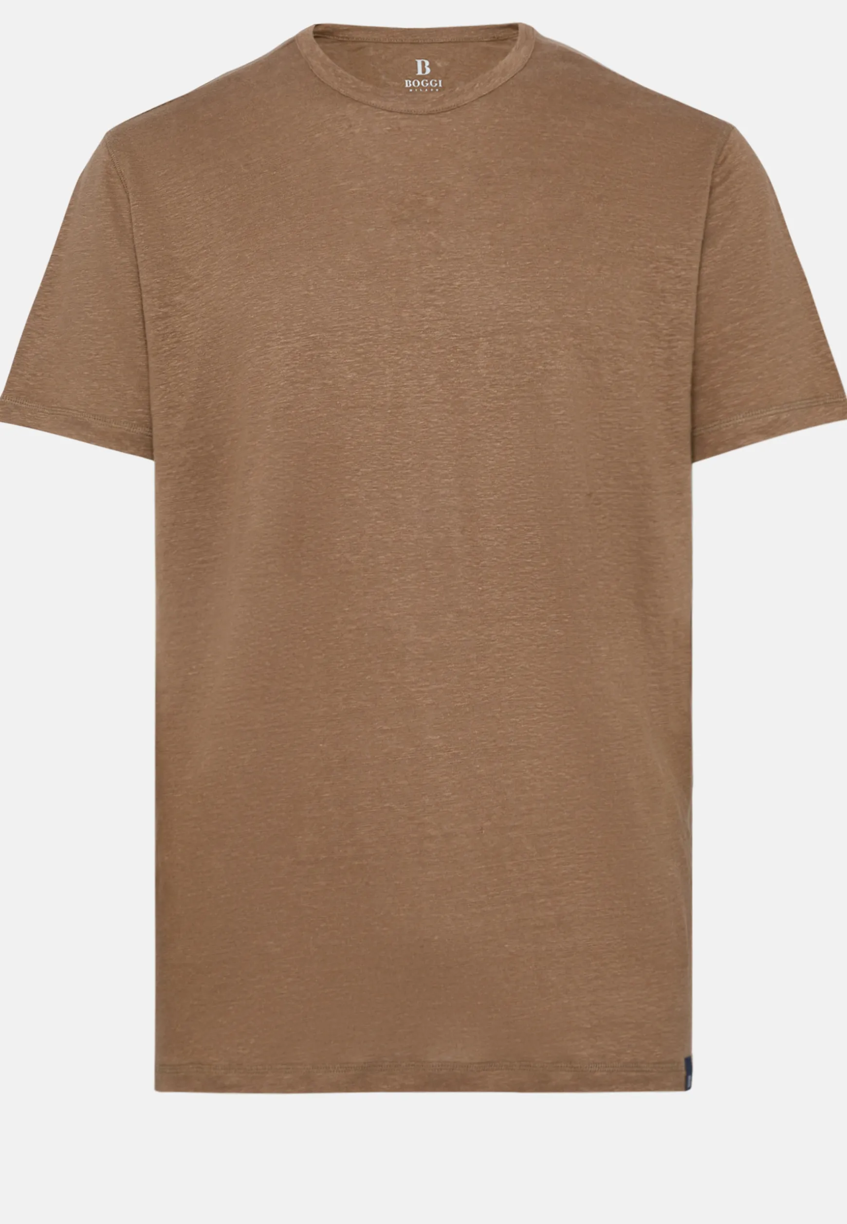 T-Shirt in Stretch Linen Jersey|Boggi Milano Best Sale