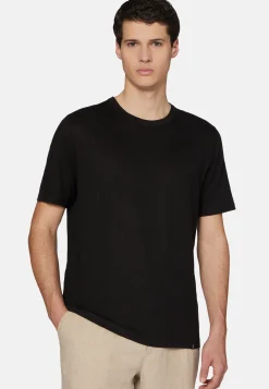 T-Shirt in Stretch Linen Jersey|Boggi Milano Cheap