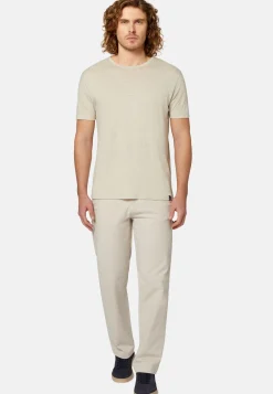 T-Shirt in Stretch Linen Jersey|Boggi Milano Best