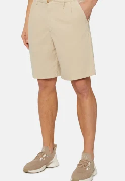 Ultra Light Cotton Velour Bermuda Shorts|Boggi Milano New