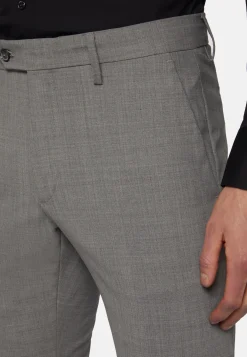 Washable Wool Stretch Pants|Boggi Milano Clearance