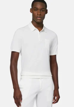 Cotton Crepe Knit Polo Shirt|Boggi Milano Cheap