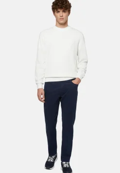 Crew Neck Cotton Jumper|Boggi Milano Hot