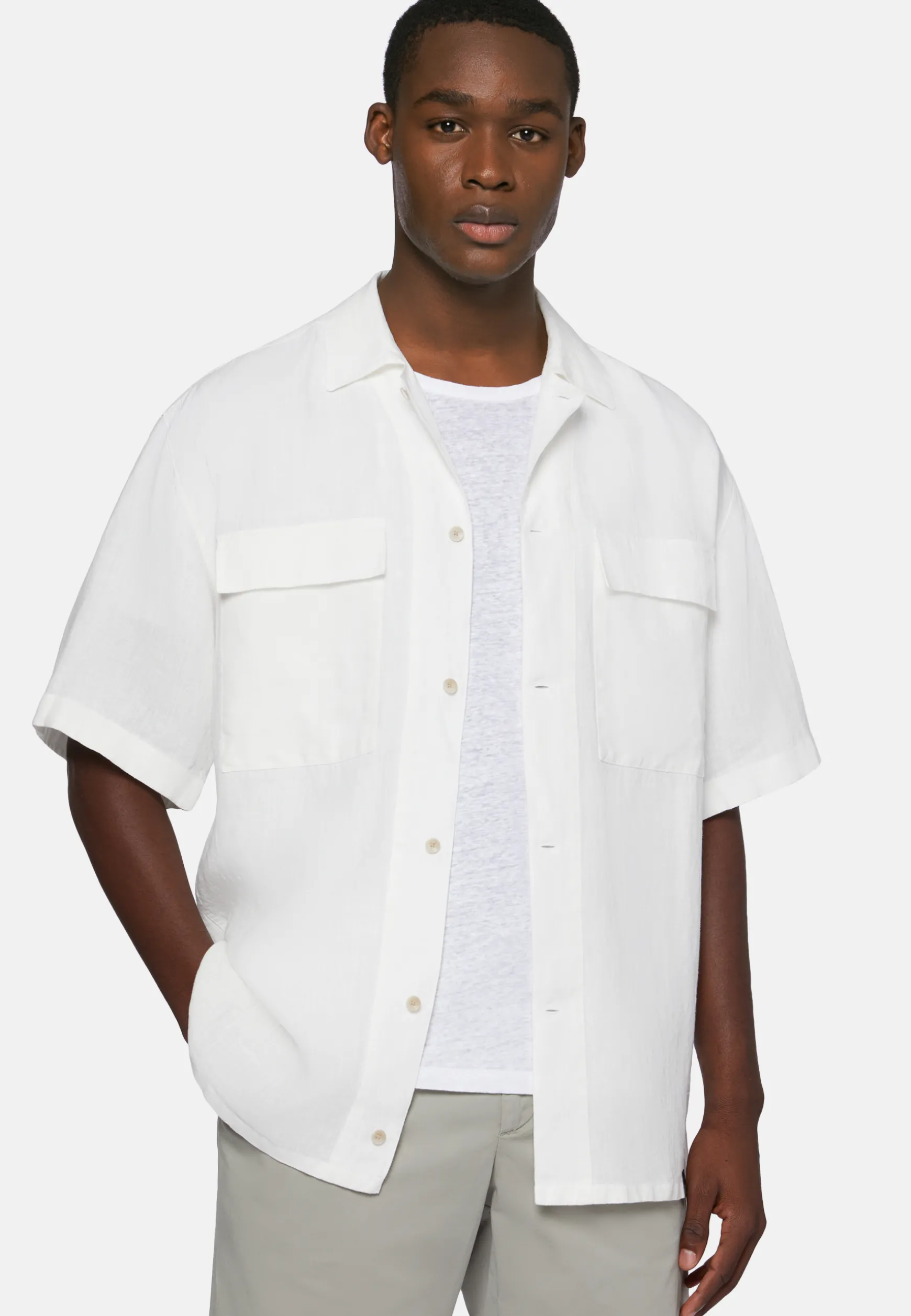 Linen Camp Overshirt|Boggi Milano Best