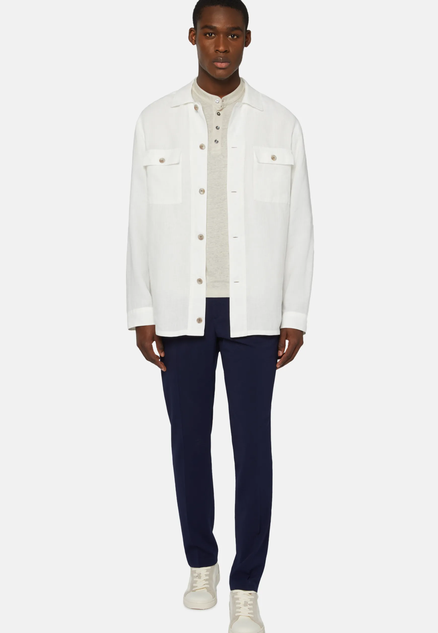 Linen Camp Overshirt|Boggi Milano Hot