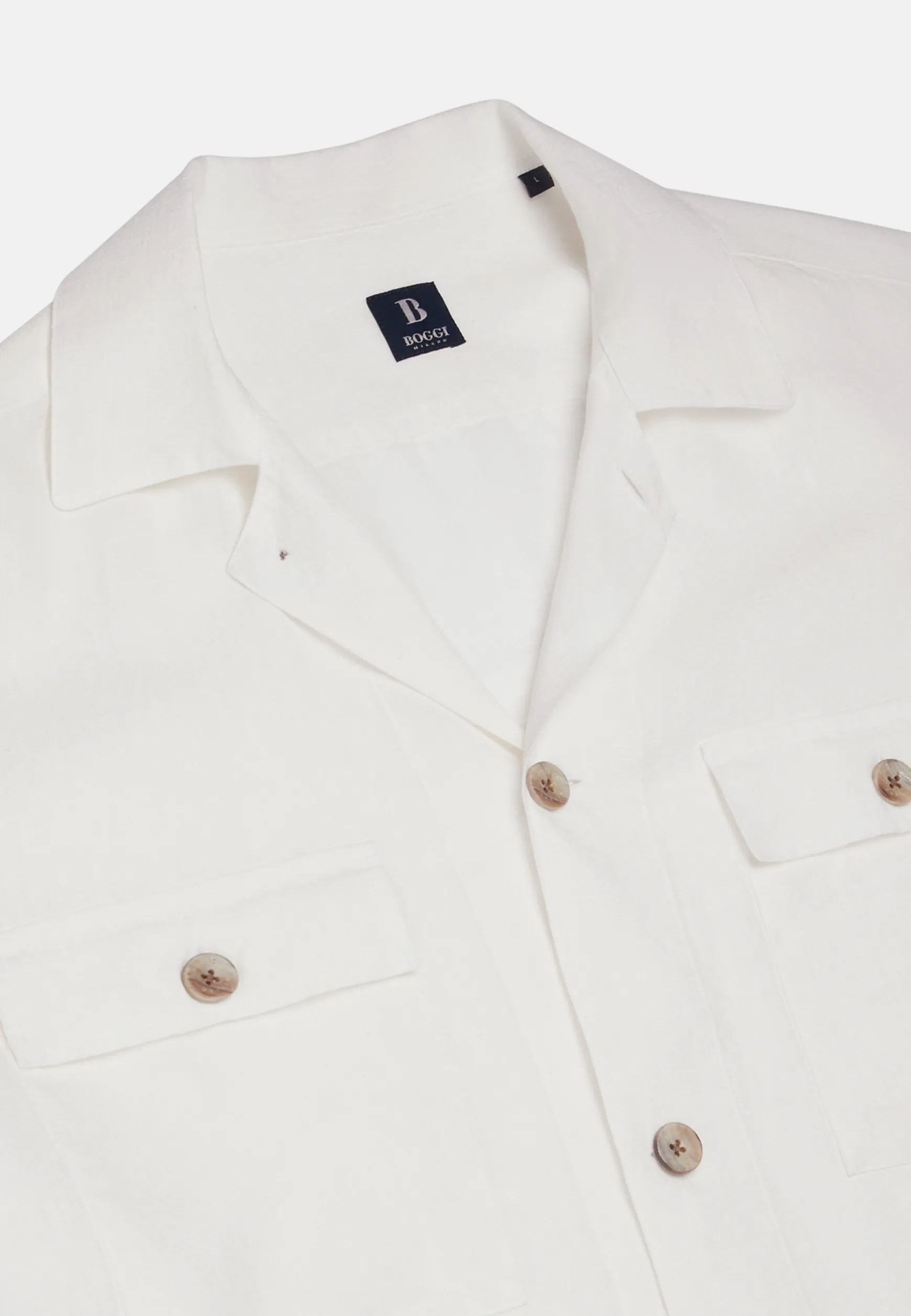 Linen Camp Overshirt|Boggi Milano Hot