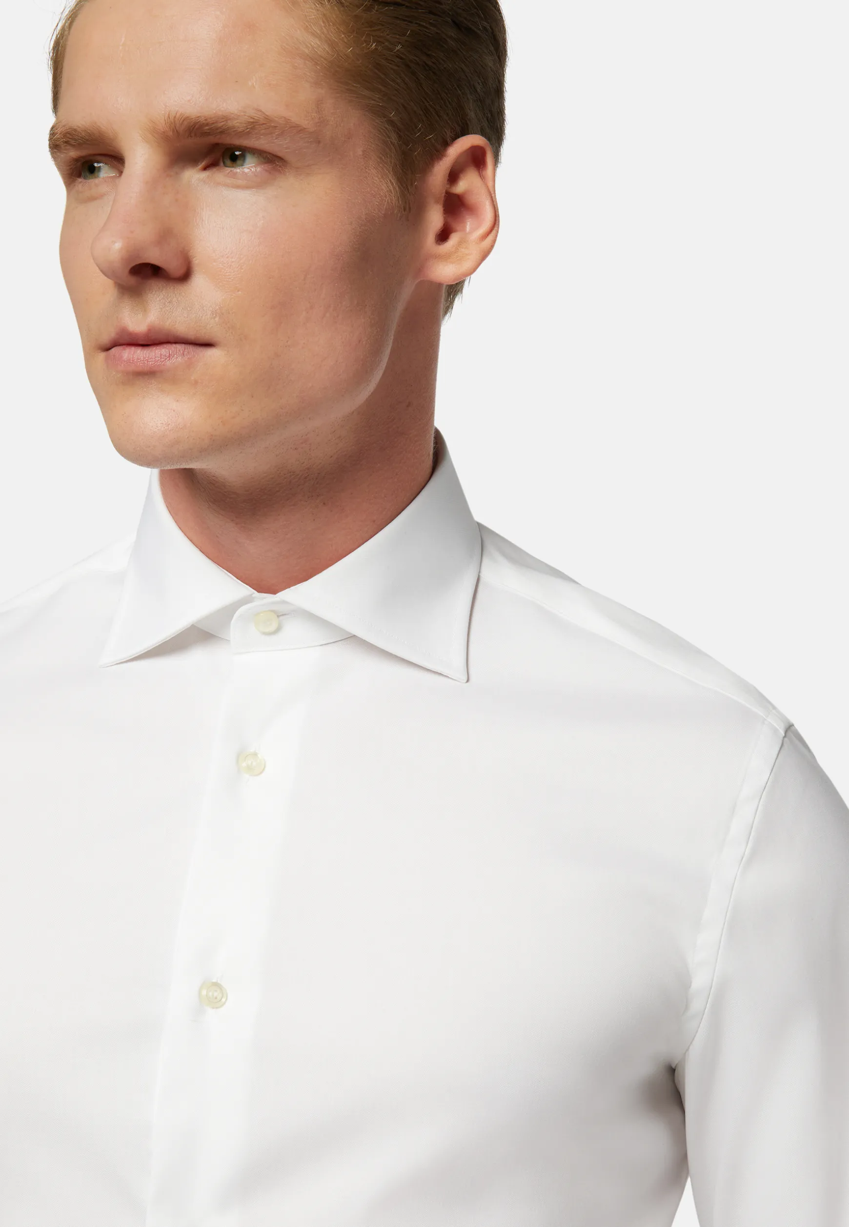 Slim Fit Cotton Pin Point Shirt|Boggi Milano Online