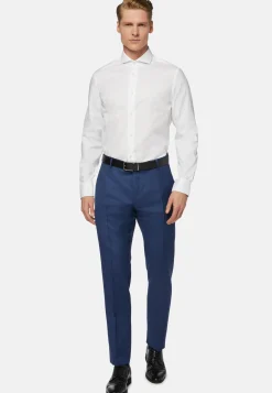 slim fit cotton pin point shirt|Boggi Milano Fashion