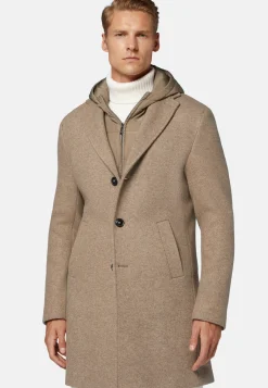Wool Jersey Coat with Gilet|Boggi Milano Flash Sale