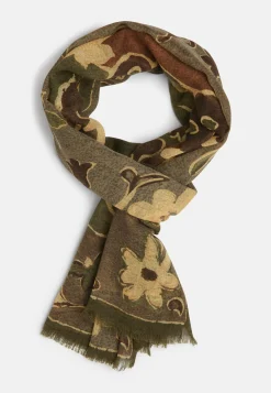Wool Scarf With Fancy Printed Pattern|Boggi Milano Shop