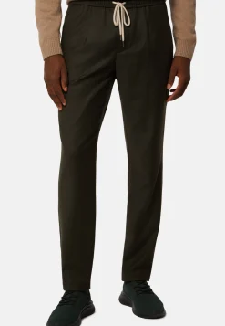 Wool Stretch Coulisse Pants|Boggi Milano Shop