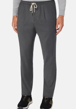 Wool Stretch Coulisse Pants|Boggi Milano Best Sale