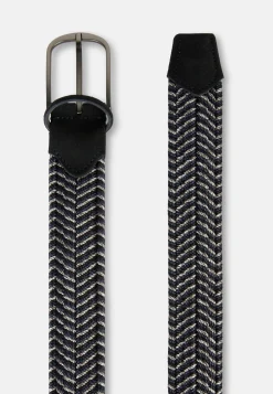 Woven Elasticated Belt In Viscose|Boggi Milano Cheap